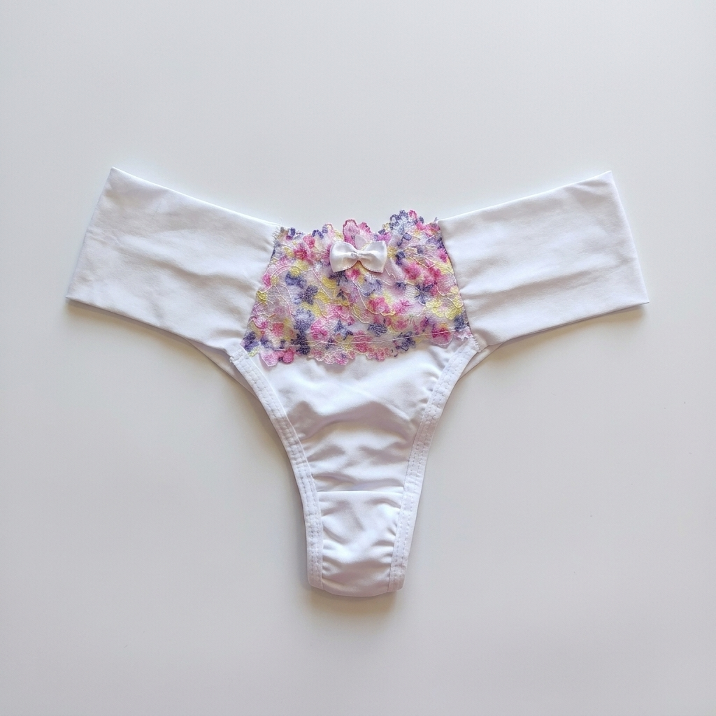 Calcinha de Renda Floral