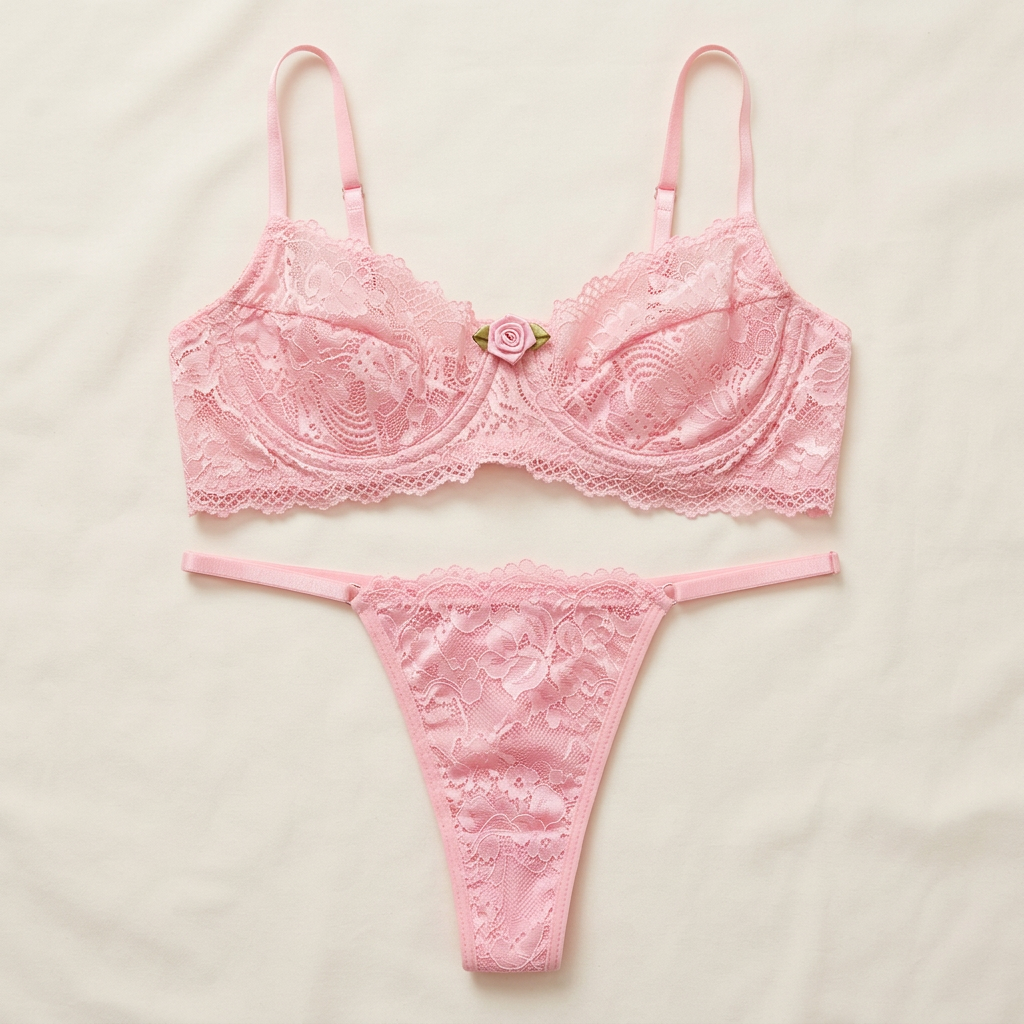 Conjunto de Renda Floral